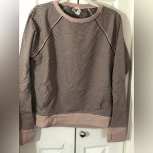 VGUC Pink and black Lululemon sweatshirt